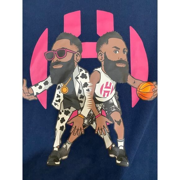 Adidas James Harden Cartoon Sweatshirt Men’s Size M Basketball Streetwear Vibes - Picture 3 of 9
